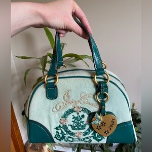 Vintage Juicy Couture Bowler Bag in Mint Green